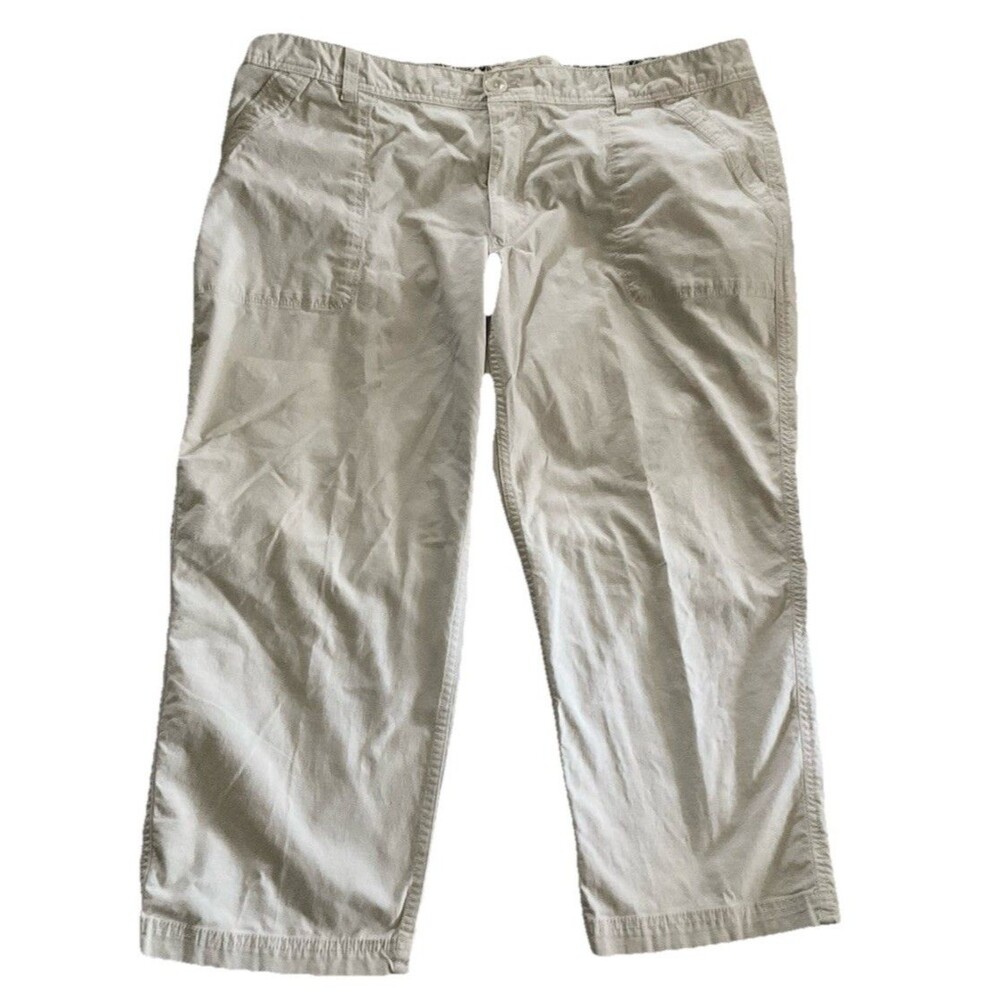 Eddie Bauer Ripstop Capris Women's Pockets Size XL